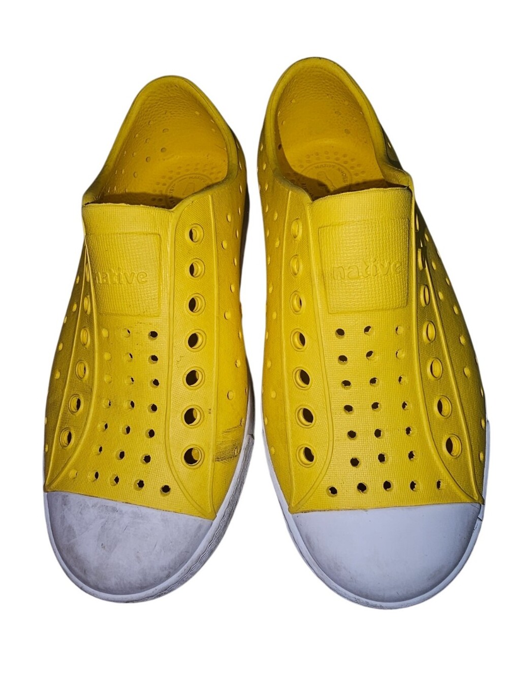 Native Yellow Slip-On Perforated Casual Loafers